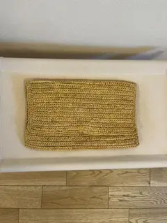イエロー ストロー クラッチバッグ