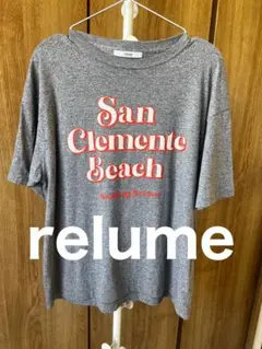 【relume】ジャーナルスタンダード ロゴ Tシャツ グレー Fのサムネイル