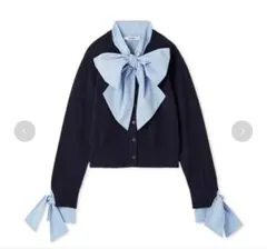 ボウタイドッキングニットプルオーバー