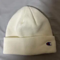 Champion アイボリー ニット帽