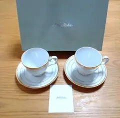 ノリタケ Rochelle ロシェル ボーンチャイナ カップソーサー 2客セット