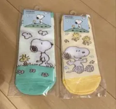 新品　スヌーピー ソックス 2足セットのサムネイル