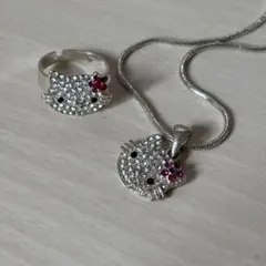 sanrio サンリオ キティ ネックレス リング セット