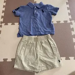 ラルフローレン18M ポロシャツと短パンセット