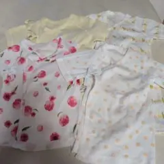 hakkababy ベビー肌着4枚セット カラフルデザイン
