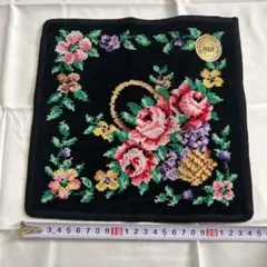 FEILER花柄バラ刺繍ハンカチ