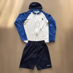 Nike 水着セット 青と白 帽子付き