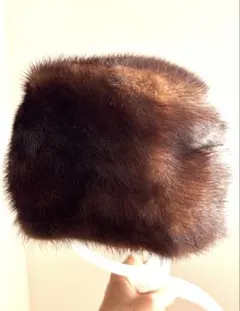 未使用　リアルファー　帽子