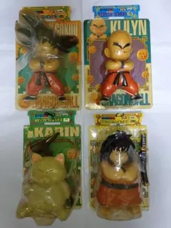 ドラゴンボール 孫悟空 クリリン カリン様 ヤジロベー ソフビフィギュアセット