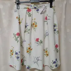 Rirandture 花柄　スカート　フレア　Aライン