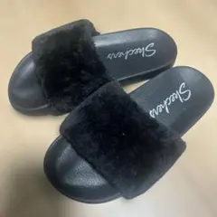 スケッチャーズ　サンダル　ブラック スライドサンダル