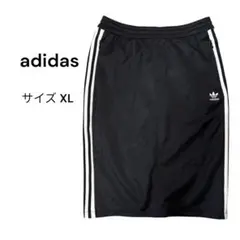adidas アディダス（XL）3ライン スカート ブラック カジュアル