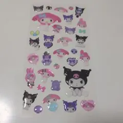 マイメロ　クロミ　クリアキャンディシール
