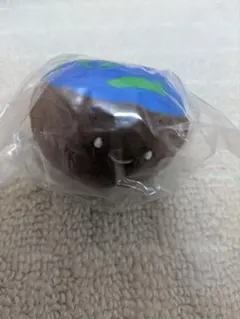 にっこりーノ　ガチャ　ムーのぬいぐるみ　フラットアース