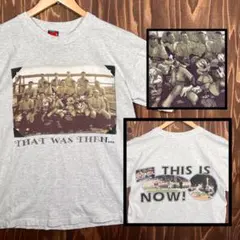 ディズニー　ドナルドダック　ミッキー tシャツ フォトT L 両面プリント　野球