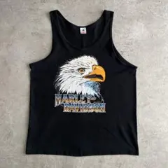 90sハーレーダビッドソンHOLOUBEKイーグルUSA製タンクトップTシャツLのサムネイル