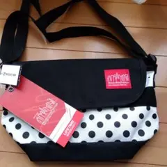 Manhattan Portage ショルダーバッグ ブラック/ホワイト