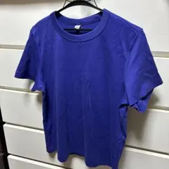 GU XL 青紫 半袖Tシャツ