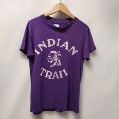 USA古着 Hanes Indian Trail Tシャツ 紫 L(14-16)のサムネイル