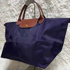 2607-12｜美品｜ロンシャン ル・プリアージュ ハンドバッグ パープル 