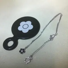 本物★マリークワント★デイジー★ネックレス★携帯用ミラー