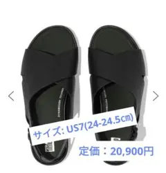 期間限定価格 新品 fitflop バックストラップ サンダル US7 ブラックのサムネイル