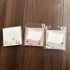 ふせん　3種セット　使いかけ