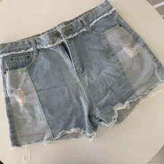 GRL ライトブルー デニムショートパンツ
