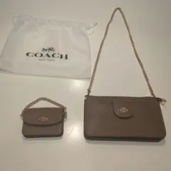 COACH ブラウン ショルダーバッグ セット