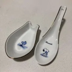 Peanuts スヌーピー 陶器製 れんげ 受け皿セット