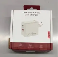 Lenovo 65W デュアルUSB Type-C GaN ACアダプター