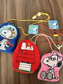 未使用・美品SNOOPY‼︎柔らかなフェルトがま口ポーチセットでどうぞ❣️