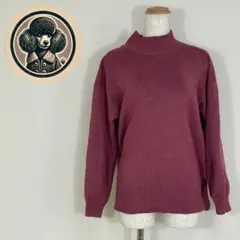 【ニット　ワインレッド　グローバルワーク】