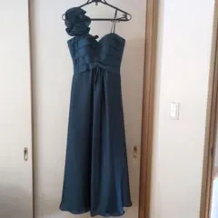 AIMER ダークティール 演奏会ドレス　パーティー　ロング丈　ブルーグリーンのサムネイル