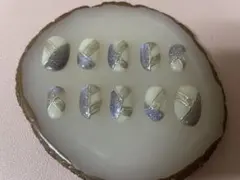 現品 マグネット ラメ 個性派 冬ネイル ネイルチップ ジェルネイル