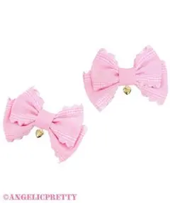 Angelic Pretty ギンガムチェック リボンクリップ ピンクのサムネイル