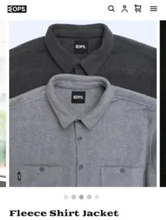 MOPS Fleece Shirt Jacket Dark Gray epoch