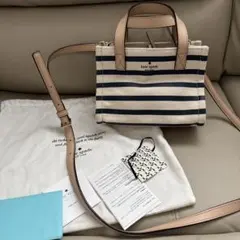 kate spade ストライプ ミニショルダーバッグ