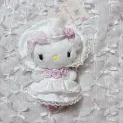 【タグ付新品】サンリオ ホワイトフリルデザインシリーズ キティ お顔厳選