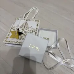 DIOR ホリデー限定 ショッパー 紙袋 ショッピングバッグスターチャーム付き