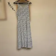 花柄キャミソールロングワンピース
