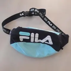 FILA ボディバッグ 黒/水色