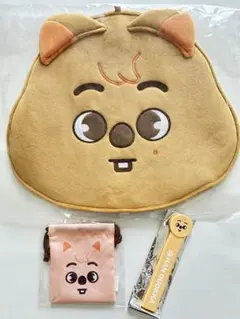 Straykids ハン　ハンクオッカ　 うちわカバー　うちわグリップ　巾着