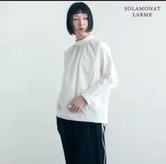 ソラモナ 染ラミーフーデッド プルオーバー 白 - メルカリ