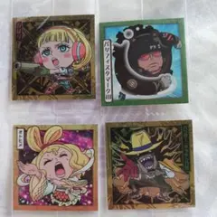 全４枚、ワンピース、ウエハース、シール