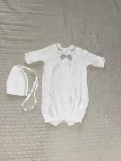 ホワイト セレモニースーツ 帽子付き