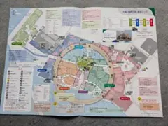大阪関西万博会場マップ　大阪ヘルスケアパビリオン配付　２枚