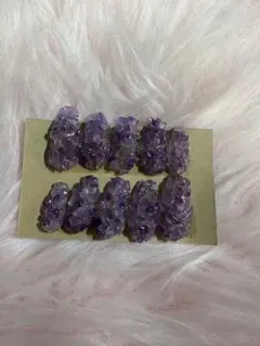 売りつくしSALE！現品のみ！アメジスト埋めつくしネイルチップ