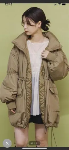 Kastane★カスタネのキャンディスリーブ　リバーシブルコート★ダウン