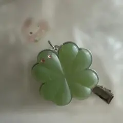 サンリオ マイメロ シークレットヘアクリップ　クローバー